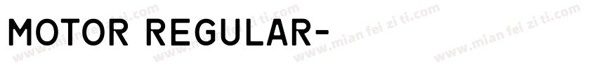 MOTOR Regular字体转换